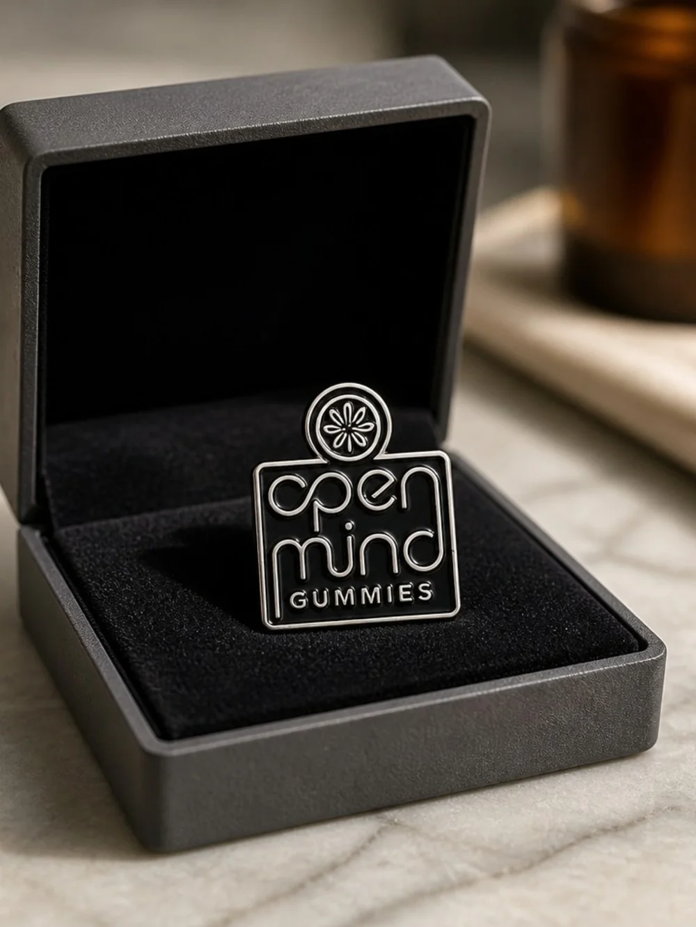 Enamel Pin - Black & Silver Men’s Accessory